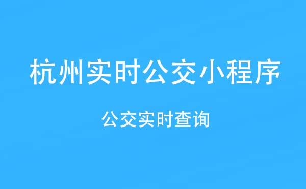 杭州實(shí)時(shí)公交小程序,公交實(shí)時(shí)查詢_出行小程序測評