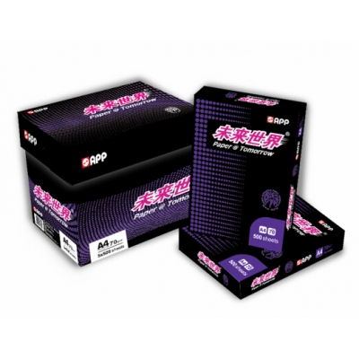 未來(lái)世界 70g A4 復(fù)印紙 500張/包 5包/箱（2500張）